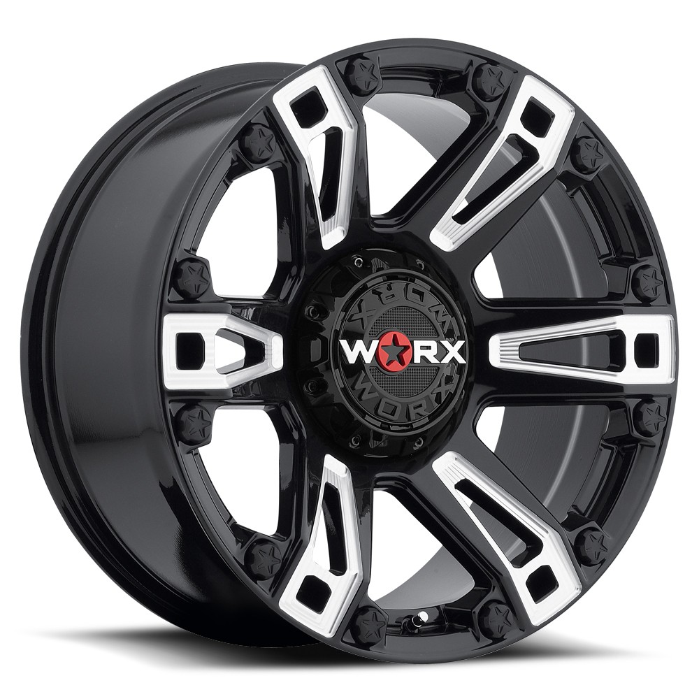 Worx 803 Beast Wheel Set Dodge Ram Jeep Wrangler JK Rim Black 20x9